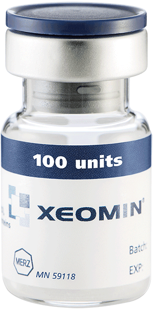 Xeomin vial used for facial esthetics and neuromodulator treatment in Florence KY